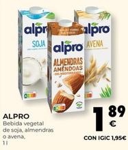Oferta de Alpro - Bebida Vegetal De Soja por 1,89€ en CashDiplo