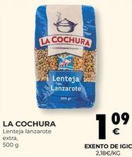 Oferta de La Cochura - Lenteja Lanzarote Extra por 1,09€ en CashDiplo