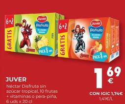 Oferta de Juver - Néctar Disfruta Sin Azúcar Tropical por 1,69€ en CashDiplo