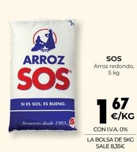 Oferta de Sos - Arroz Redondo por 1,67€ en CashDiplo