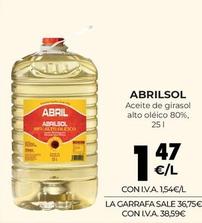 Oferta de Abril - Aceite De Girasol Alto Oléico 80% por 1,47€ en CashDiplo