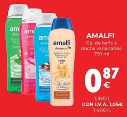 Oferta de Amalfi - Gel De Baño Y Ducha por 0,87€ en CashDiplo