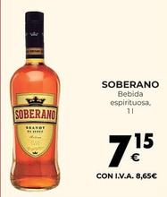 Oferta de Soberano - Bebida Espirituosa por 7,15€ en CashDiplo
