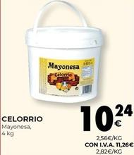 Oferta de Celorrio - Mayonesa por 10,24€ en CashDiplo