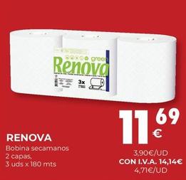 Oferta de Renova - Bobina Secamanos 2 Capas, por 14,14€ en CashDiplo