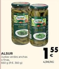 Oferta de Alsur - Judias Verdes Anchas por 1,55€ en CashDiplo