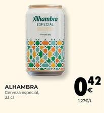 Oferta de Alhambra - Cerveza Especial por 0,42€ en CashDiplo