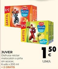 Oferta de Juver - Disfruta Néctar Melocotón por 1,5€ en CashDiplo