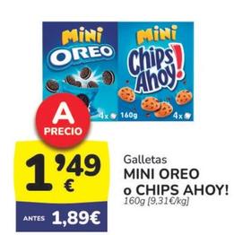Oferta de Mini Oreo O Chips Ahoy! por 1,49€ en Supermercados Codi