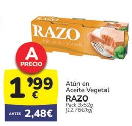 Oferta de Razo - Atun Ec Aceite Vegetl por 1,99€ en Supermercados Codi