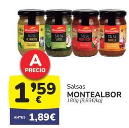 Oferta de Montealbor - Salsas por 1,59€ en Supermercados Codi