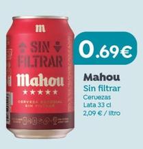Oferta de Mahou - Sin Filtrar por 0,69€ en Supermercados Codi