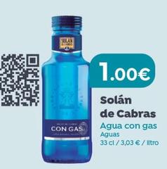 Oferta de Solán De Cabras - Agua Con Gas por 1€ en Supermercados Codi