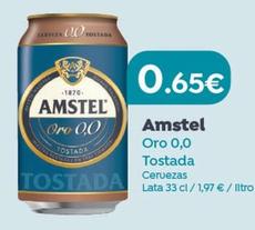 Oferta de Amstel - Oro 0,0 Tostada por 0,65€ en Supermercados Codi