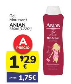 Oferta de Anian - Gel Moussant por 1,29€ en Supermercados Codi