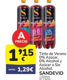 Oferta de Sandevid - Tinto De Verano 0% Azúcar por 1,15€ en Supermercados Codi