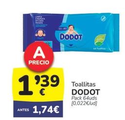 Oferta de Toallitas por 1,39€ en Supermercados Codi