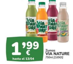Oferta de Via Nature - Zumos por 1,99€ en Supermercados Codi