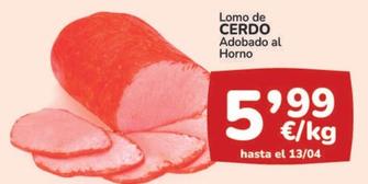 Oferta de Lomo De Cerdo Adobado Al Horno por 5,99€ en Supermercados Codi
