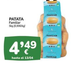 Oferta de Patata Familiar por 4,49€ en Supermercados Codi