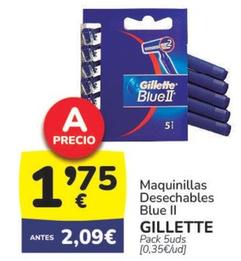 Oferta de Gillette - Maquinillas Desechables Blue II por 1,75€ en Supermercados Codi