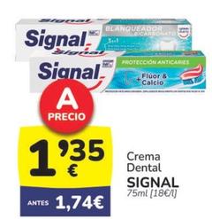 Oferta de Signal - Crema Dental por 1,35€ en Supermercados Codi