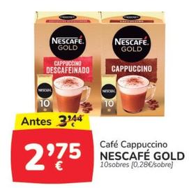 Oferta de Nescafé - Café Cappuccino Gold por 2,75€ en Supermercados Codi