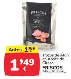 Oferta de Friscos - Trozos De Atún En Aceite De Girasol por 1,49€ en Supermercados Codi