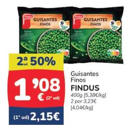 Oferta de Findus - Guisantes Finos por 2,15€ en Supermercados Codi