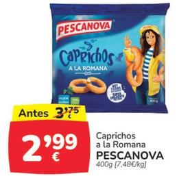 Oferta de Pescanova - Caprichos A La Romana por 2,99€ en Supermercados Codi