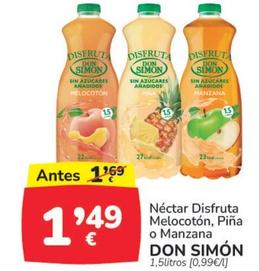 Oferta de Don Simón - Nectar Disfruta Melocoton por 1,49€ en Supermercados Codi