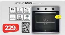 Oferta de Beko - Horno BBIE12100XD por 229€ en Tien 21