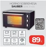 Oferta de Sauber - Horno Sobremesa SERIE 3-1400 por 89€ en Tien 21