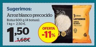 Oferta de Arroz Blanco Precocido por 1,5€ en La Sirena