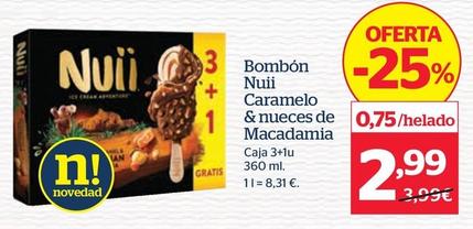 Oferta de Nuii - Bombon Caramelo & Nueces De Macadamia por 2,99€ en La Sirena