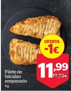 Oferta de Filete De Bacalao Empanado por 11,99€ en La Sirena