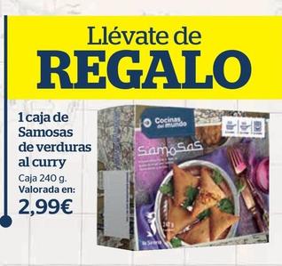 Oferta de Samosas De Verduras Al Curry por 2,99€ en La Sirena