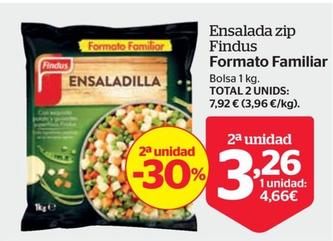 Oferta de Findus - Ensalada Zip por 4,66€ en La Sirena