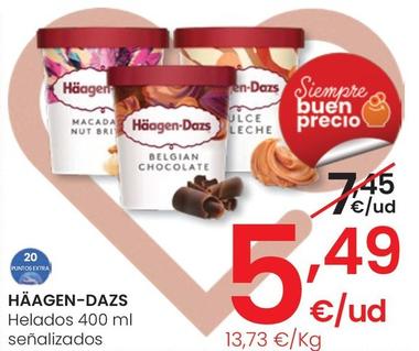 Oferta de Häagen-Dazs - Helados por 5,49€ en Eroski