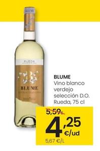Oferta de Blume - Vino Blanco Verdejo Seleccion D.O por 4,25€ en Eroski
