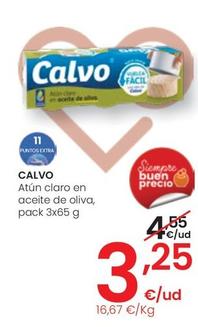 Oferta de Calvo - Atún Claro En Aceite De oliva  por 3,25€ en Eroski