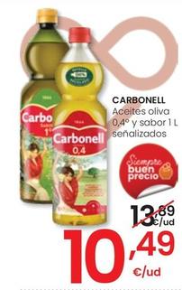 Oferta de Carbonell - Aceites Oliva 0,4° Y Sabor por 10,49€ en Eroski