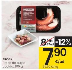 Oferta de Eroski - Patas De Pulpo Cocido por 7,9€ en Eroski