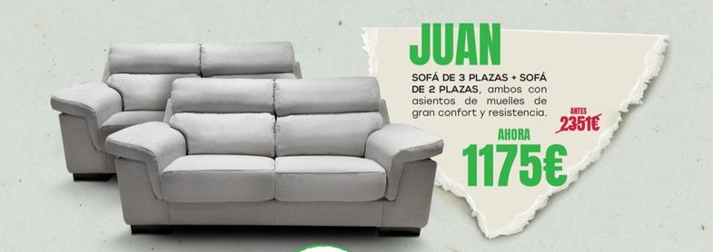 Oferta de Juan - Sofa De Plazas + Sofa De 2 Plazas  por 1175€ en OKSofas