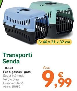 Oferta de Tk-pet - Transporti Senda por 9,99€ en Tiendanimal
