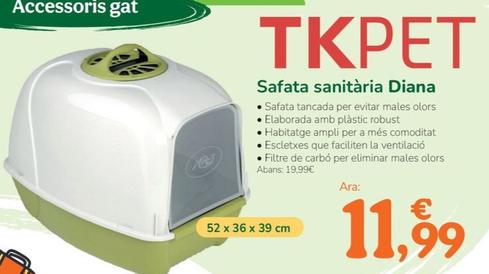 Oferta de Tk-Pet - Safata Sanitària Diana por 11,99€ en Tiendanimal