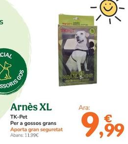 Oferta de Tk-Pet - Arnes Xl por 9,99€ en Tiendanimal