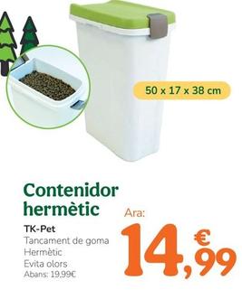 Oferta de Tk-Pet - Contenidor Hermetic por 14,99€ en Tiendanimal