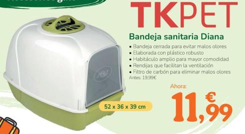 Oferta de Tk-Pet - Bandeja Sanitaria Diana por 11,99€ en Tiendanimal