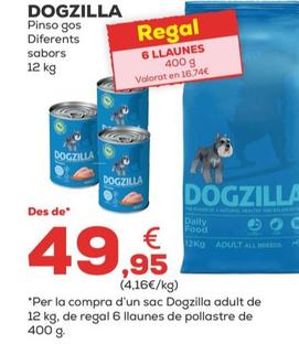 Oferta de Dogzilla - Pinso Gos Diferents Sabors por 49,95€ en Kiwoko
